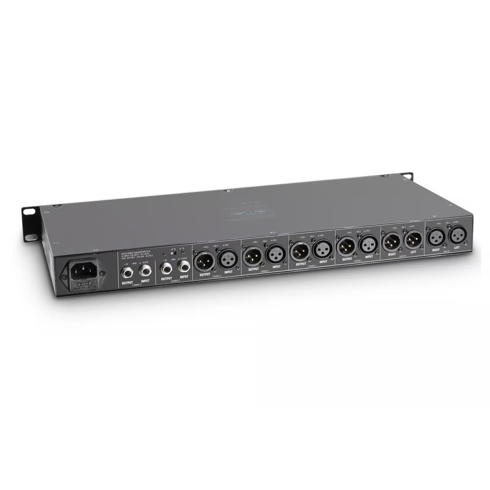 LD Systems MS 828  19" 8-Kanal Splitter/Mixer