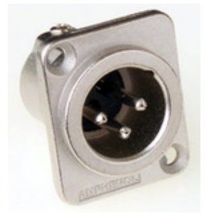 Amphenol AC3MDZ, XLR Einbaustecker, male 