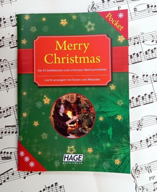 Noten Merry Christmas Pocket-Ausgabe Weihnachtslieder Hage EH 1078 _00054458_