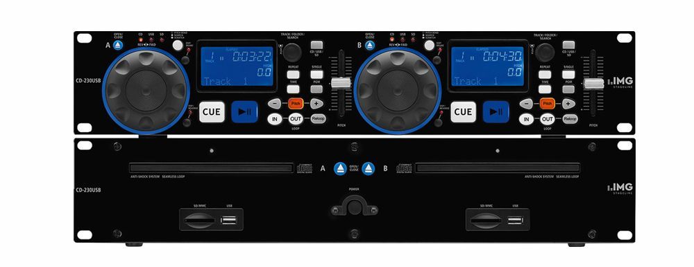 IMG Stage Line CD-230USB DJ-Dual-CD- und MP3-Player mit USB2.0-Schnittstelle_00035643_