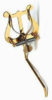 Marschgabel Riedl 313 Saxophon /Tenorhorn / Bariton mittlere Lyra, Messing_00001466_
