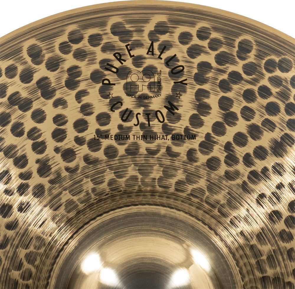 Meinl 15" Pure Alloy Custom Medium Thin HiHat