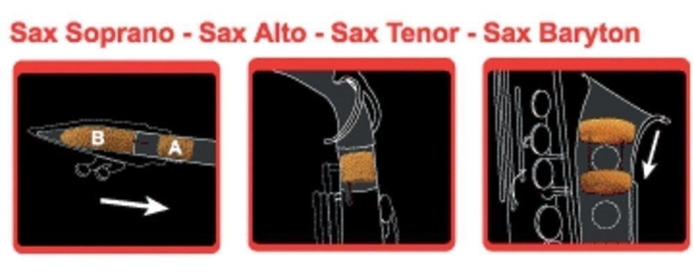 Dämpfer für Altsaxophon SAXMUTE Alt-Saxophon 3-teilig_00010546_
