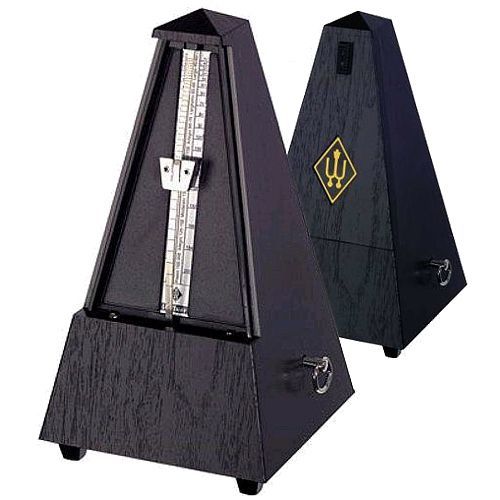 Wittner 845 Metronom ohne Glocke, mechanisches Pyramiden-Pendel-Taktell, schwarz_00001204_