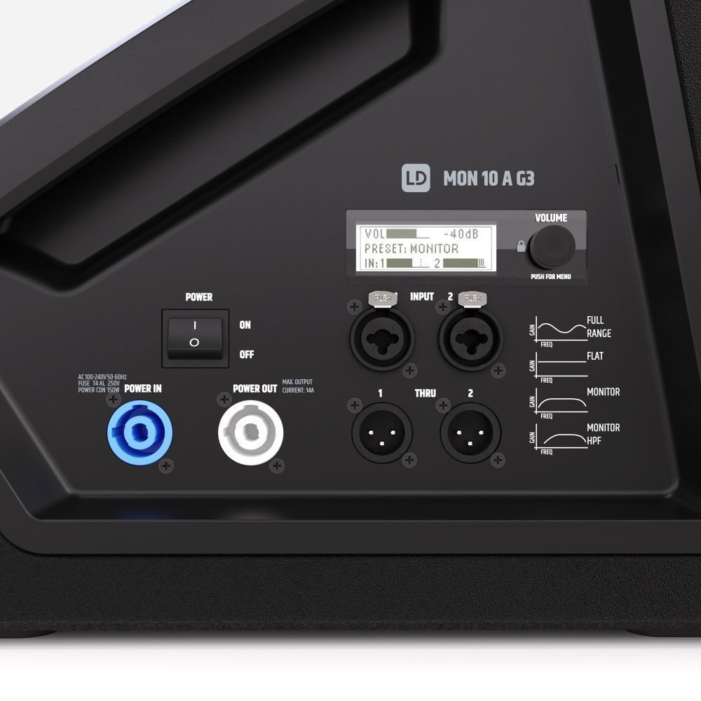LD Systems MON 10 A G3 Bühnenmonitor aktiv 10" Coaxlautsprecher mit DynX DSP_00052437_