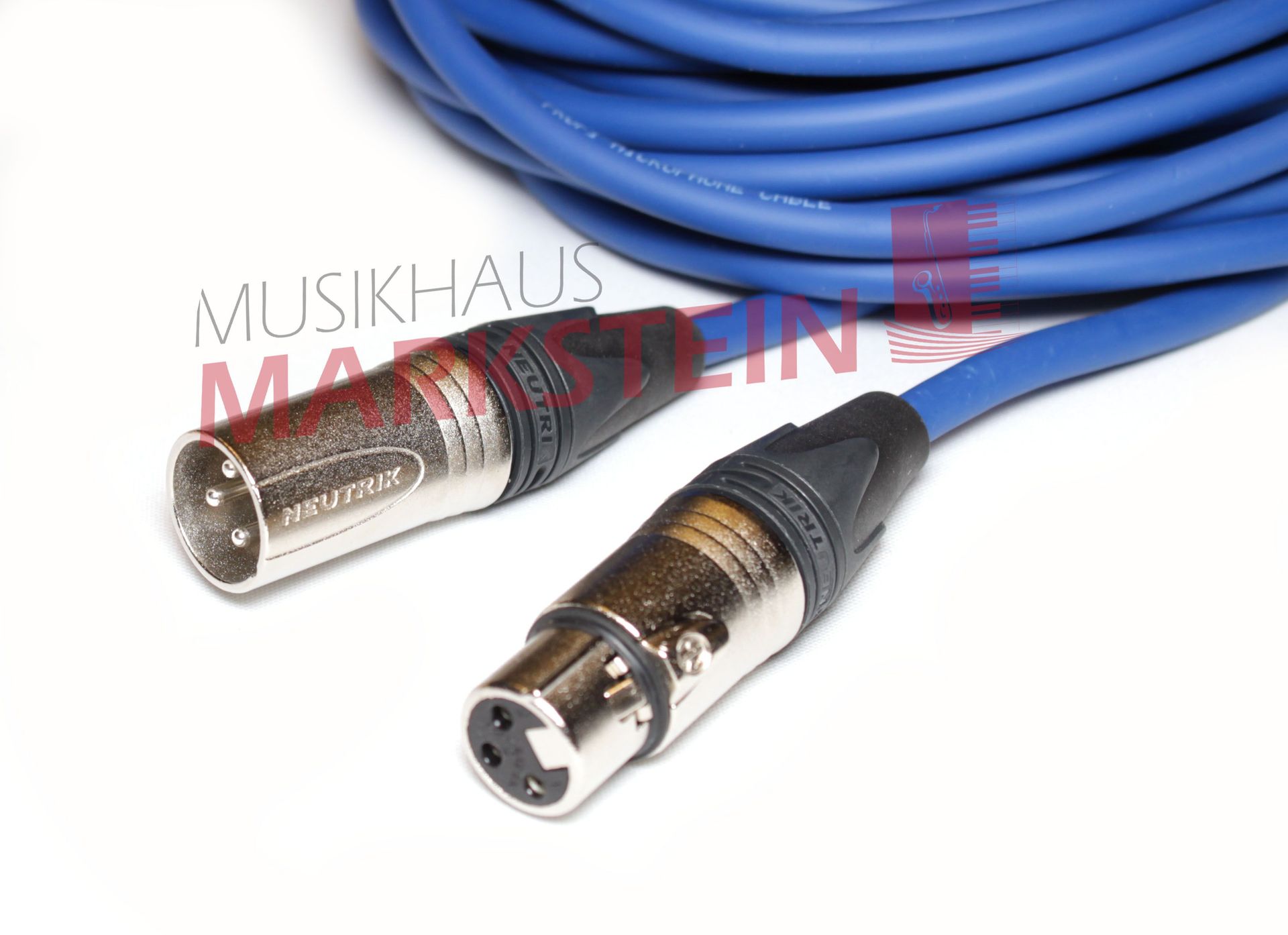 Mikrofonkabel Neutrik XLR male/female, 7,5 Meter blau_00026423_