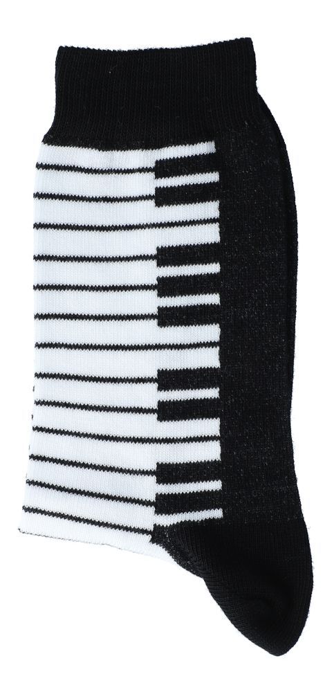 Socken, schwarz mit Tastaturdruck 43/45 Geschenke für Musiker _00010008_