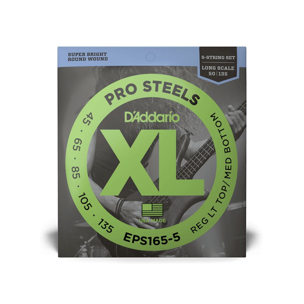 D'Addario EPS165-5 E Bass Saiten, Prosteels 5 String Bass 045-135