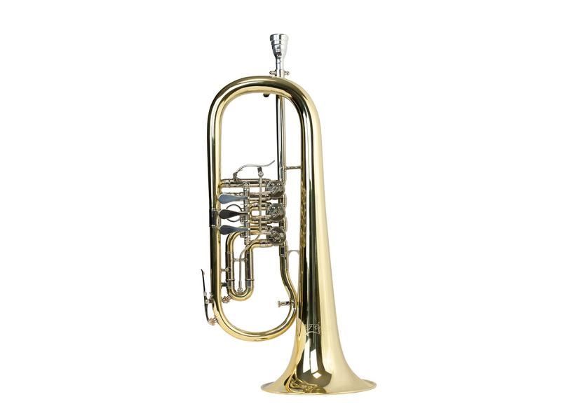 Cerveny CFH 502 Konzert-Flügelhorn- Bohrung 11,10mm, Etui u.Zubehör, CFH-502