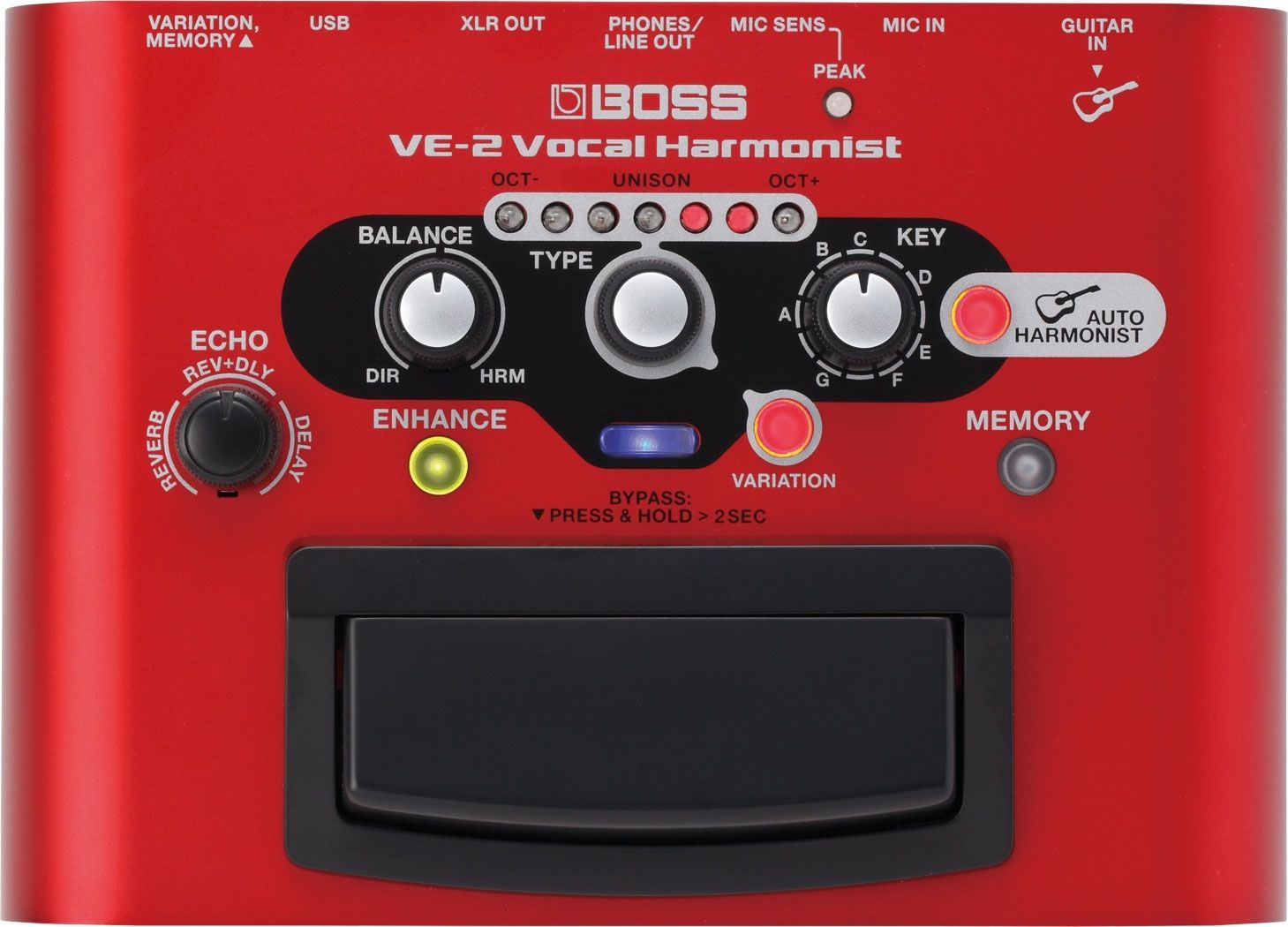 Boss VE-2 Vocal Harmonist Vocal Effektgerät mit USB Audiointerface_00030483_