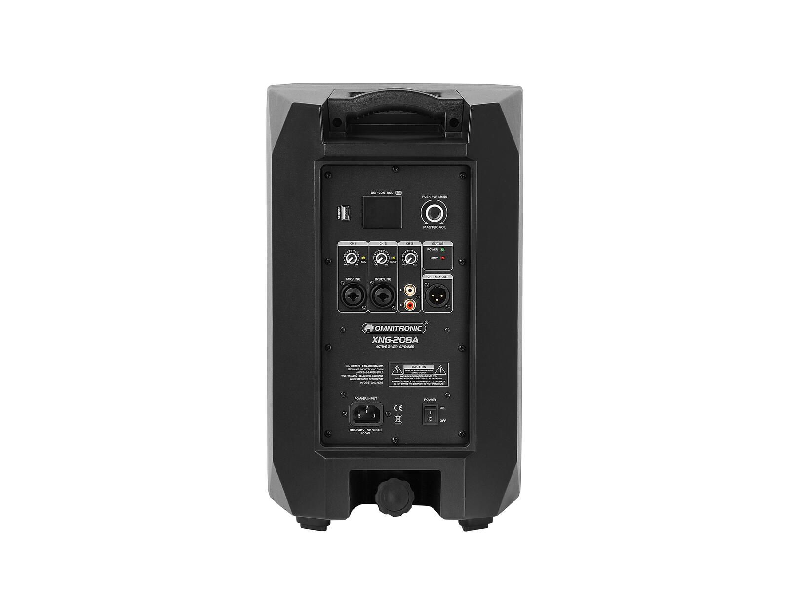 OMNITRONIC XNG-208A  Aktivbox 8/2 mit Bluetooth