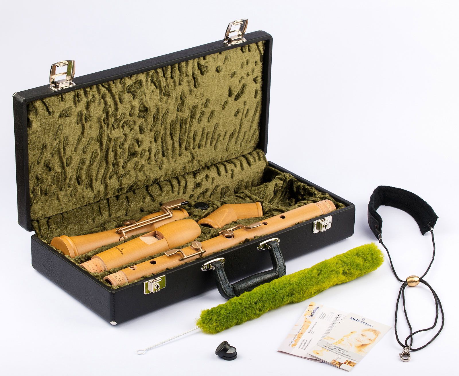 Mollenhauer 2546K Bass-Blockflöte Knickbass Canta Birne
