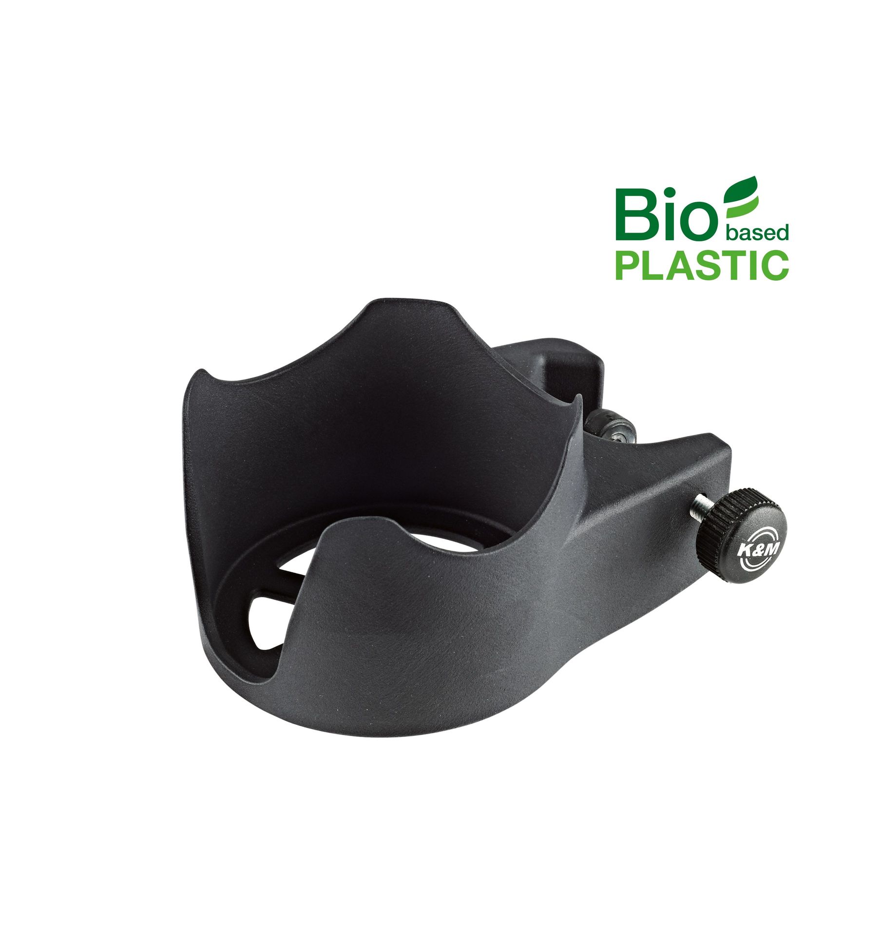 K&M 16027 Getränkehalter Biobased zum Anklemmen an Stative bis ø 30 mm_00052185_