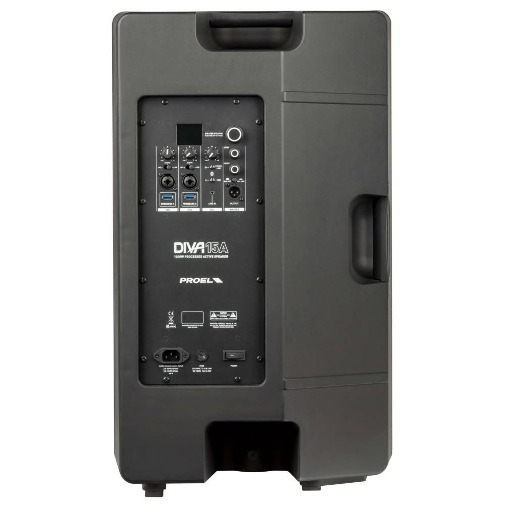 Proel DIVA 15A Aktive Fullrangelautsprecher Box 15/2 mit Bluetooth_00051752_