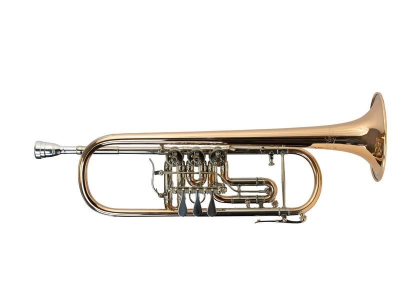 Cerveny CTR-701R  B-Konzerttrompete, Goldmessing, incl.Etui u. Zubehör,CVTR701