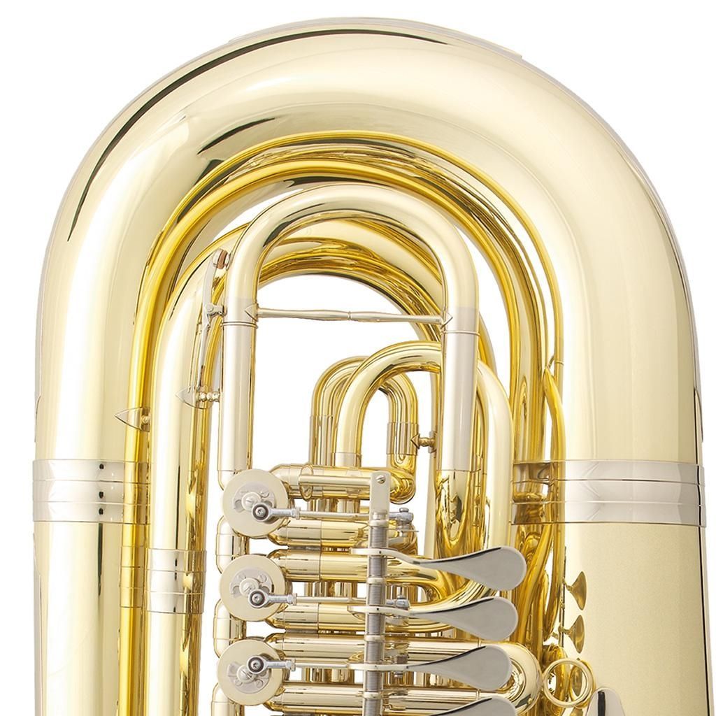 B&S GR-51LGB Bb-Tuba, Bohrung 19,00-20,00mm, 4 Ventile,  Zubehör GR51L
