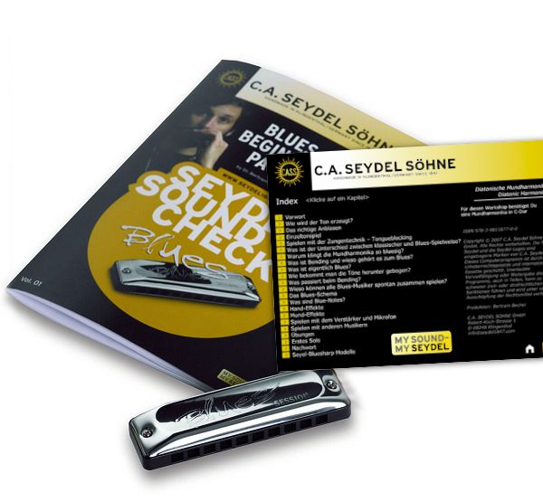 Mundharmonika Lernen (Set), Seydel Sound Check Vol.1, Beginner - Pack
