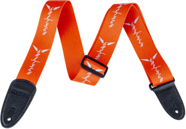 Gretsch Wing Logo Pattern Strap ORG/GRY
