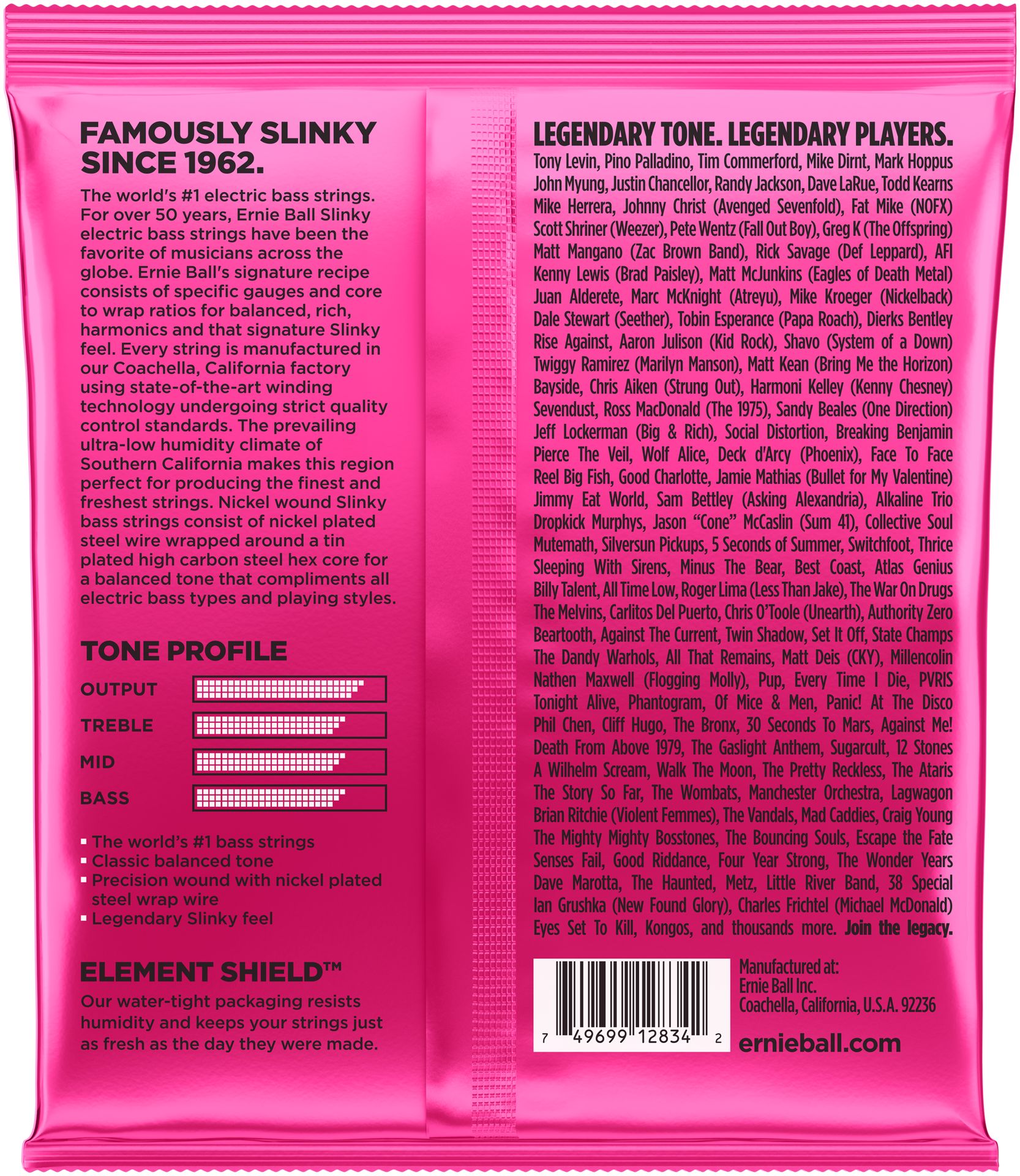 Ernie Ball EB2834 E-Bass Saiten .045 - .100_00042046_