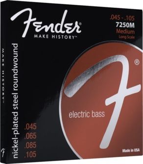 Fender 7250M E-Bass Saiten, Nickel Plated Steel 4 String Bass 045-105_00029513_