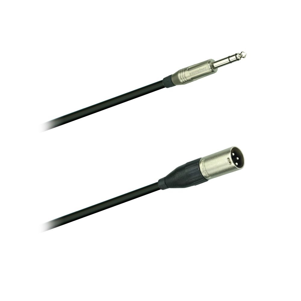 Mikrofonkabel Amphenol XLR male/ 6,3mm StereoKlinkenstecker, 5 Meter, schwarz _00017074-1_