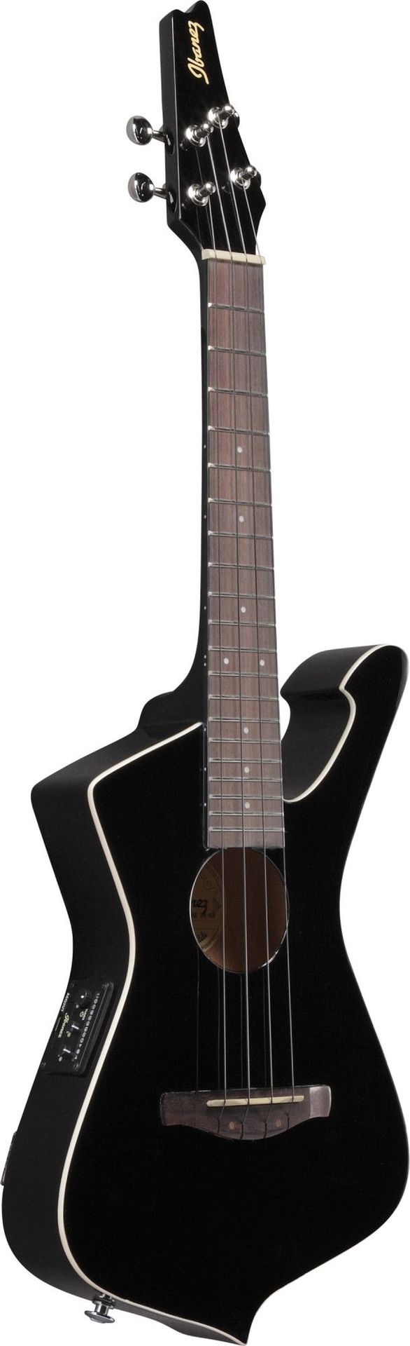 Ibanez UICT10-BK Iceman Body Shape Tenor Ukulele mit PU & Gigbag