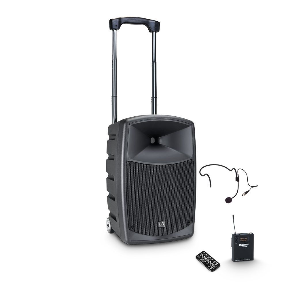 LD Systems Roadbuddy 10 HS Akkubetriebene Bluetooth-Lautsprecherbox mit Headset _00034911_