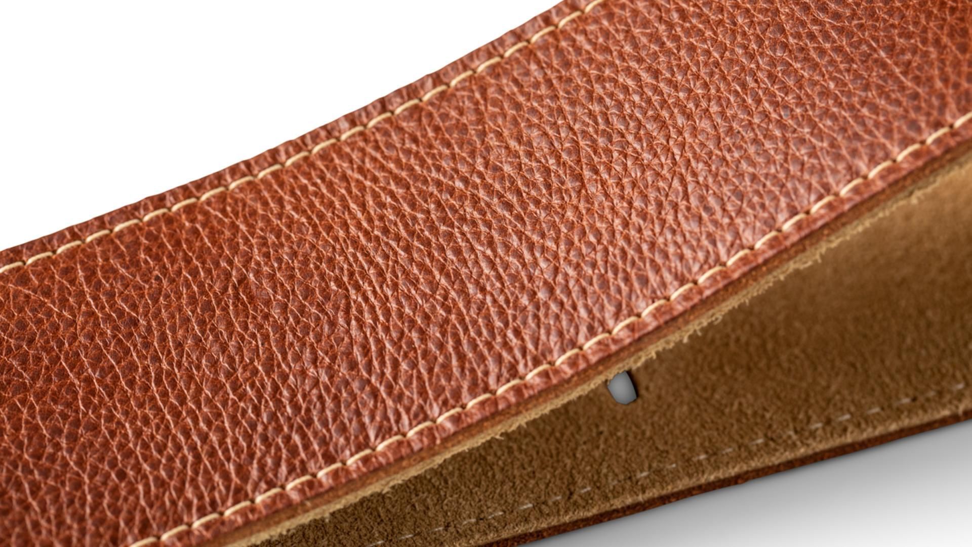 Taylor 2.5" Leather Gitarrengurt Chocolate Brown- Suede Back