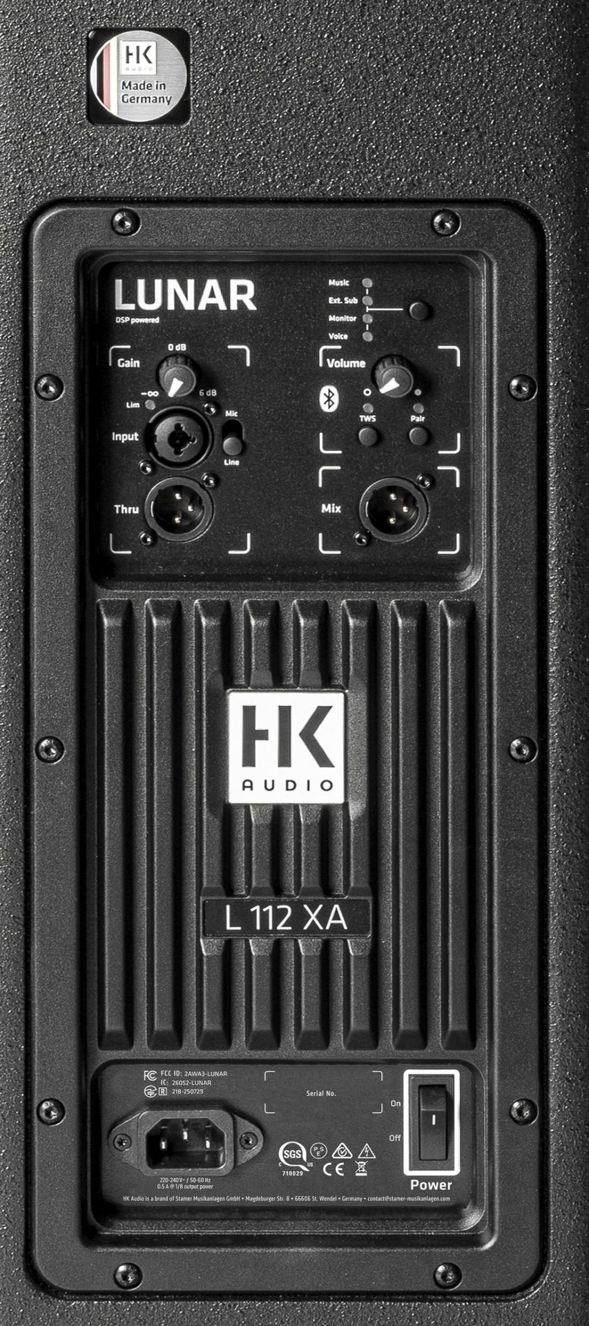 HK Audio LUNAR 112XA, Aktive PA Box Fullrange Lautsprecherbox mit Bluetooth_00054999_