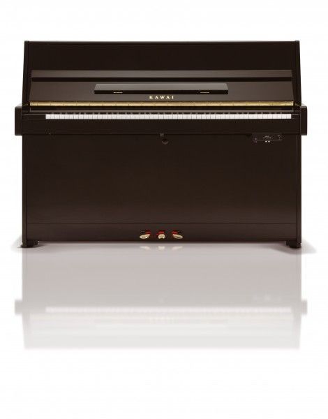 Kawai K-15-ATX3-L E/P Klavier, 110 cm, Anytime-Silent-Funktion, schwarz poliert 