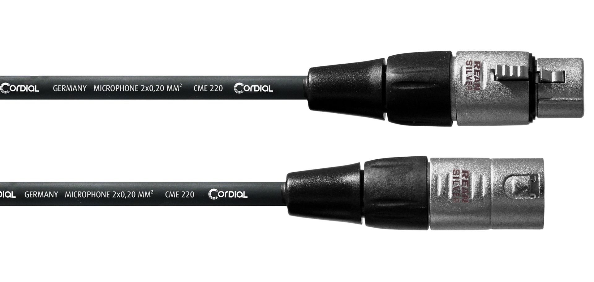 Cordial CFM 10 FM Mikrofonkabel Neutrik / Rean XLR male/female, 10 Meter schwarz_00042357_