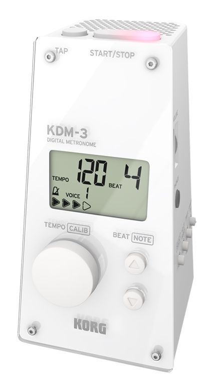 Korg KDM-3WH Digital-Metronom, großer Speaker, Volumenregler, 8 Metronomsounds_00036186_