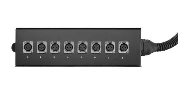 MHM Multicore, 8/0 XLR, 10 Meter mit Stagebox
