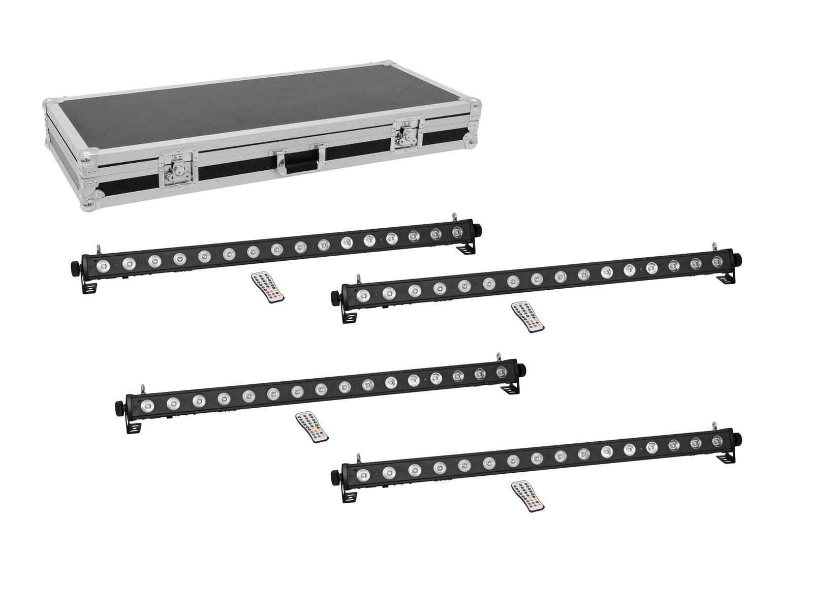 EUROLITE Set 4x LED PIX-16 QCL Leiste + Case_00054542_