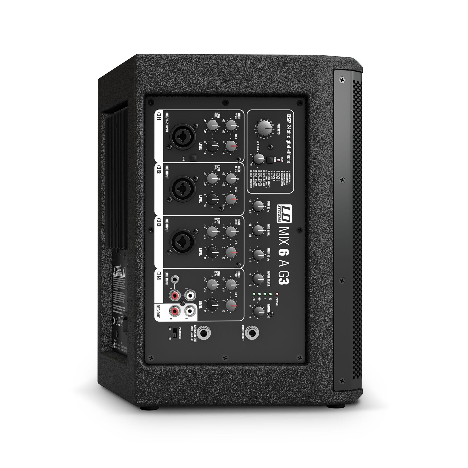 LD Systems Stinger MIX 6 A G3 Aktivbox mit integriertem 4-Kanal-Mixer_00040453_