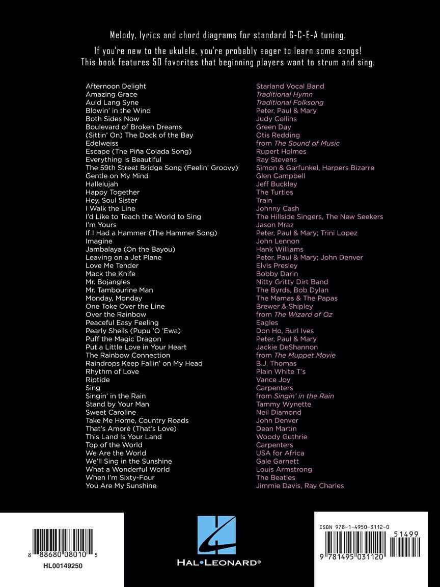 Noten First 50 Songs You Should Play on Ukulele HL 00149250_00042259_