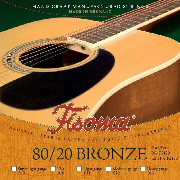 Fisoma F2120/M Akustik Saiten Phosphorbronze umsponnen 6 Strings, 012-.052_00035273_