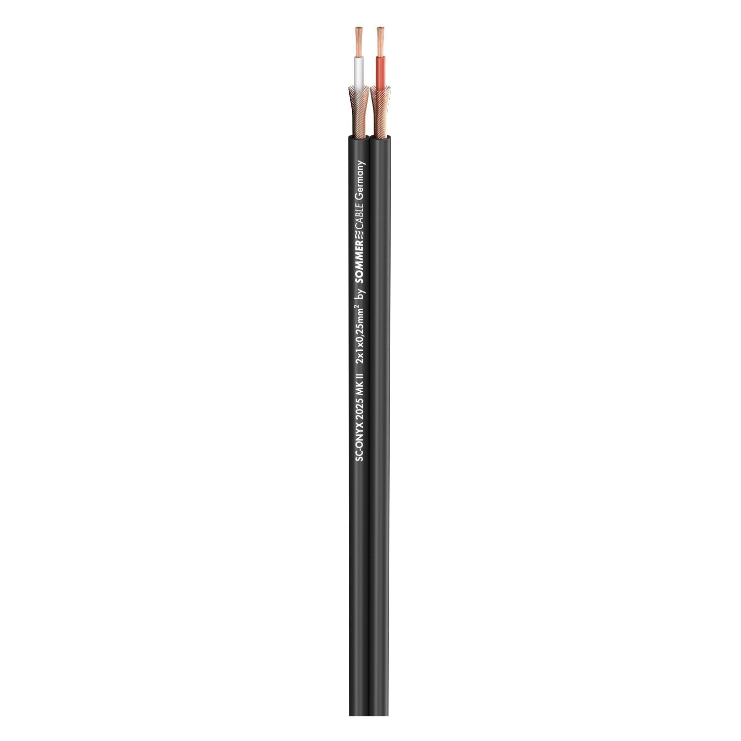 Sommer Cable Onyx 2025 BK Zwillingskabel unsymmetrisch, Patchkabel Meterware 