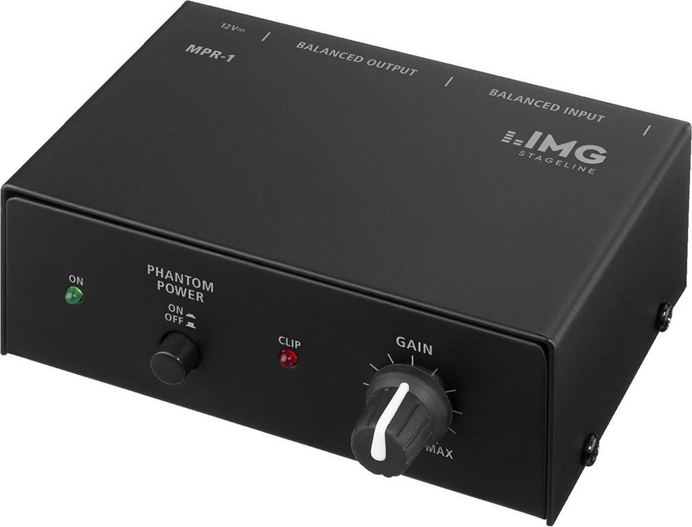 IMG Stage Line MPR-1 1-Kanal Mikrofon-Vorverstärker mit Phantomspeisung_00040101_