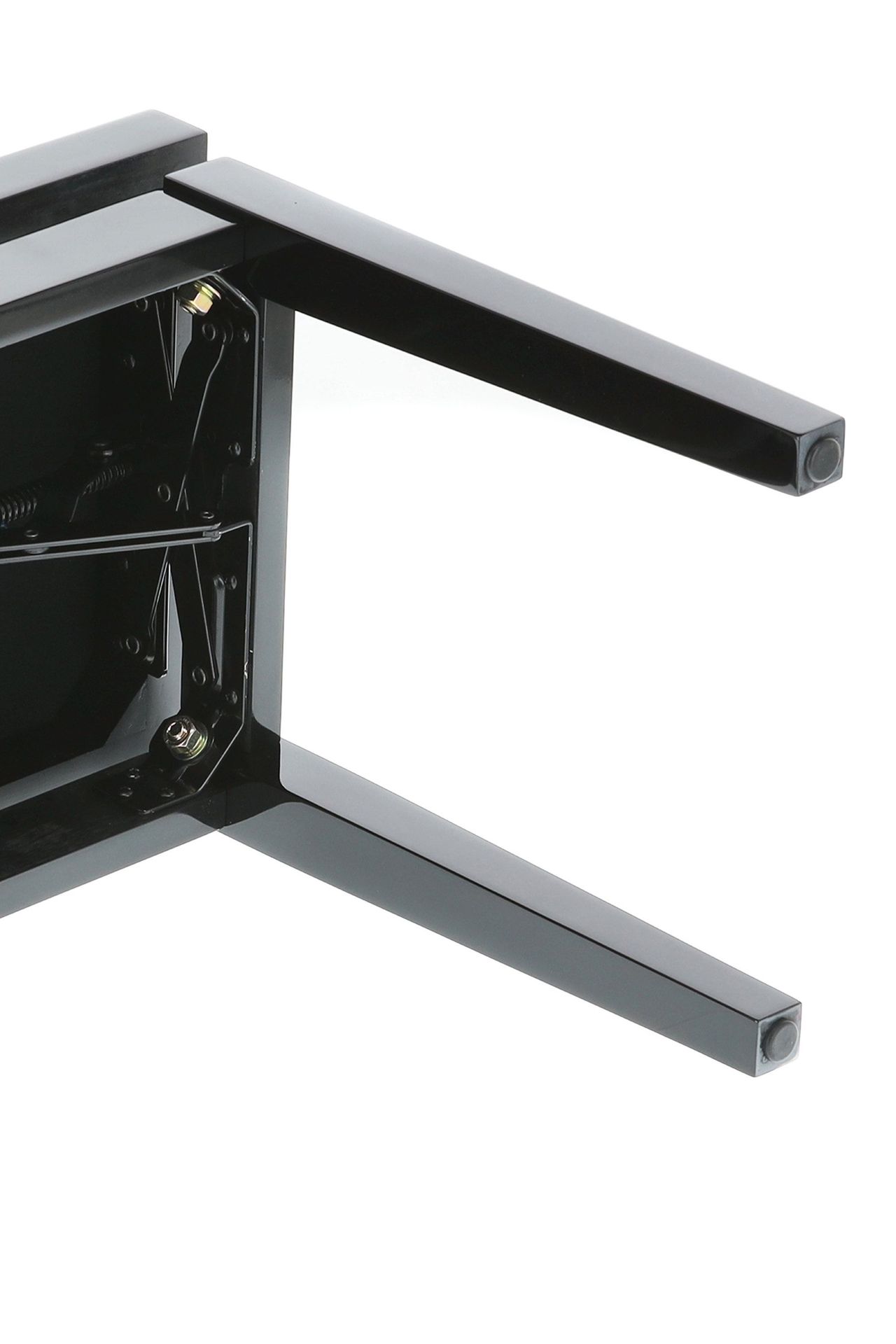 Markstein Klavierbank DELUXE  schwarz poliert, Sitzbezug schwarz, verstellbar _00040491_