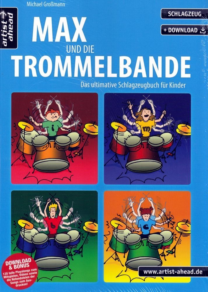 Noten Max und die Trommelbande Schlagzeugbuch für Kinder EAN 9783866420106_00050198_