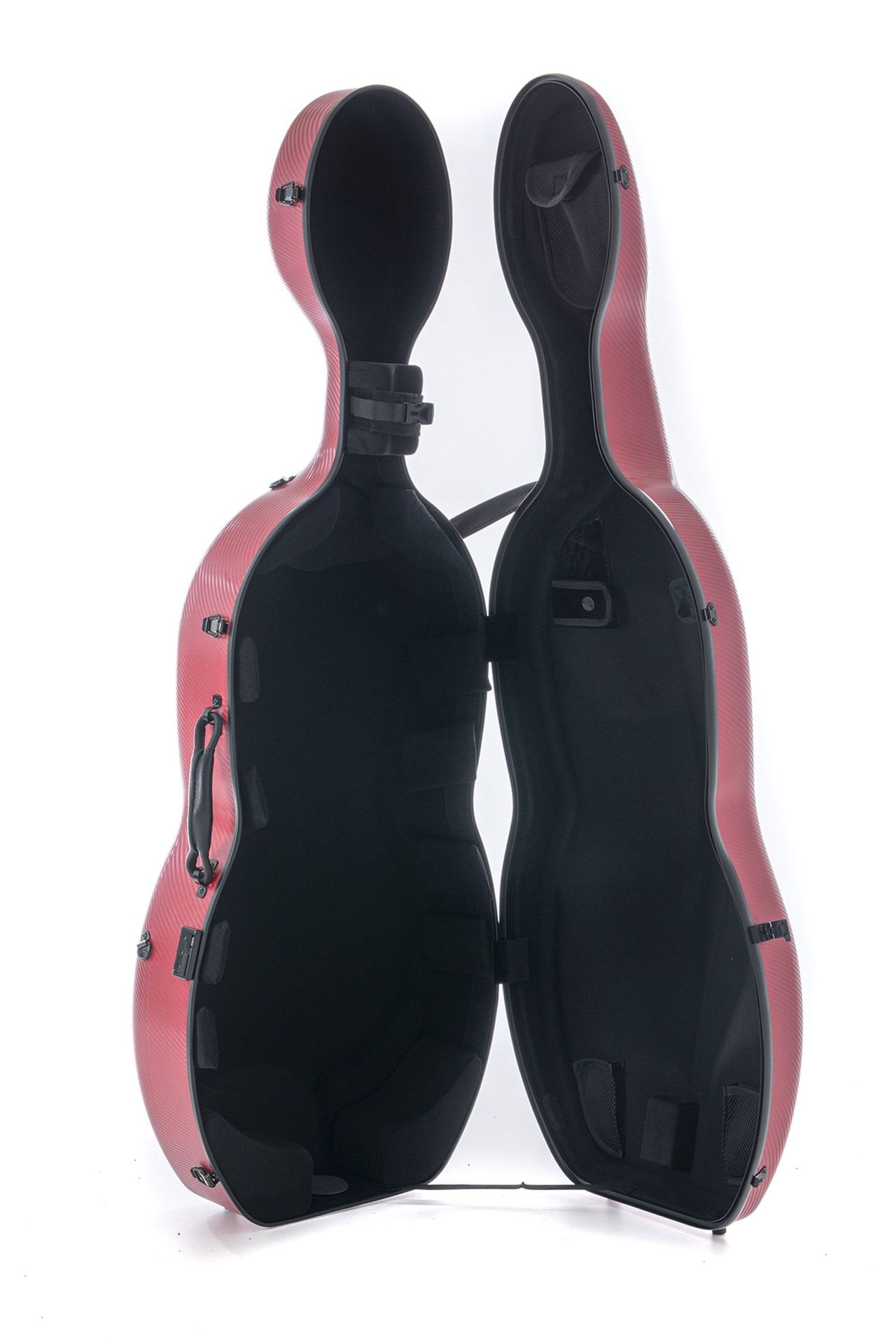 Cello-Etui rot 4/4 Polycarbonat 4,6 kg  - abnehmbare Rucksackriemen Cello Case _00053163_