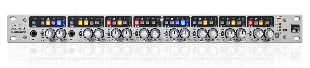 Audient ASP 880   8-Kanal Mikrofon Preamp und A/D Wandler