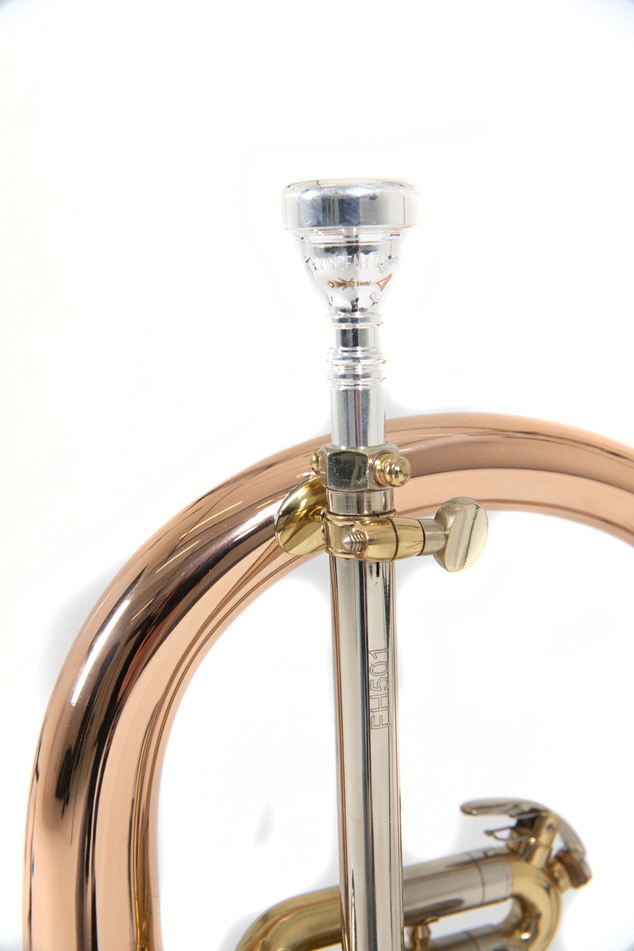 Bach FH501 B-Flügelhorn Goldmessing, Etui + Zubehör