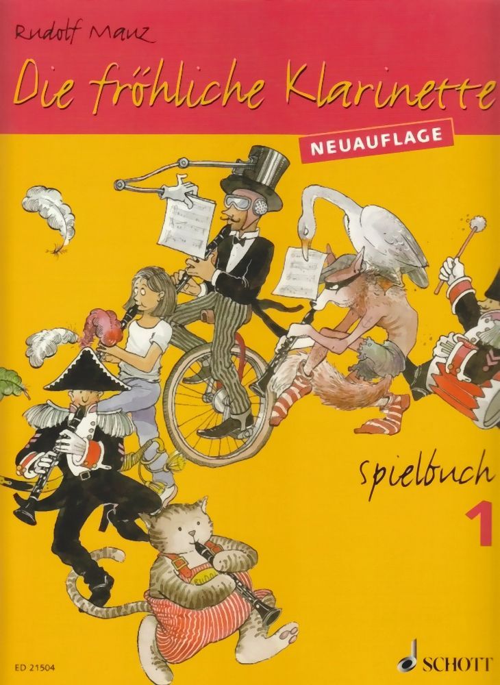 Noten Die fröhliche Klarinette 1 - Rudolf Mauz Schott ED 21504 Spielbuch 1_00054342_