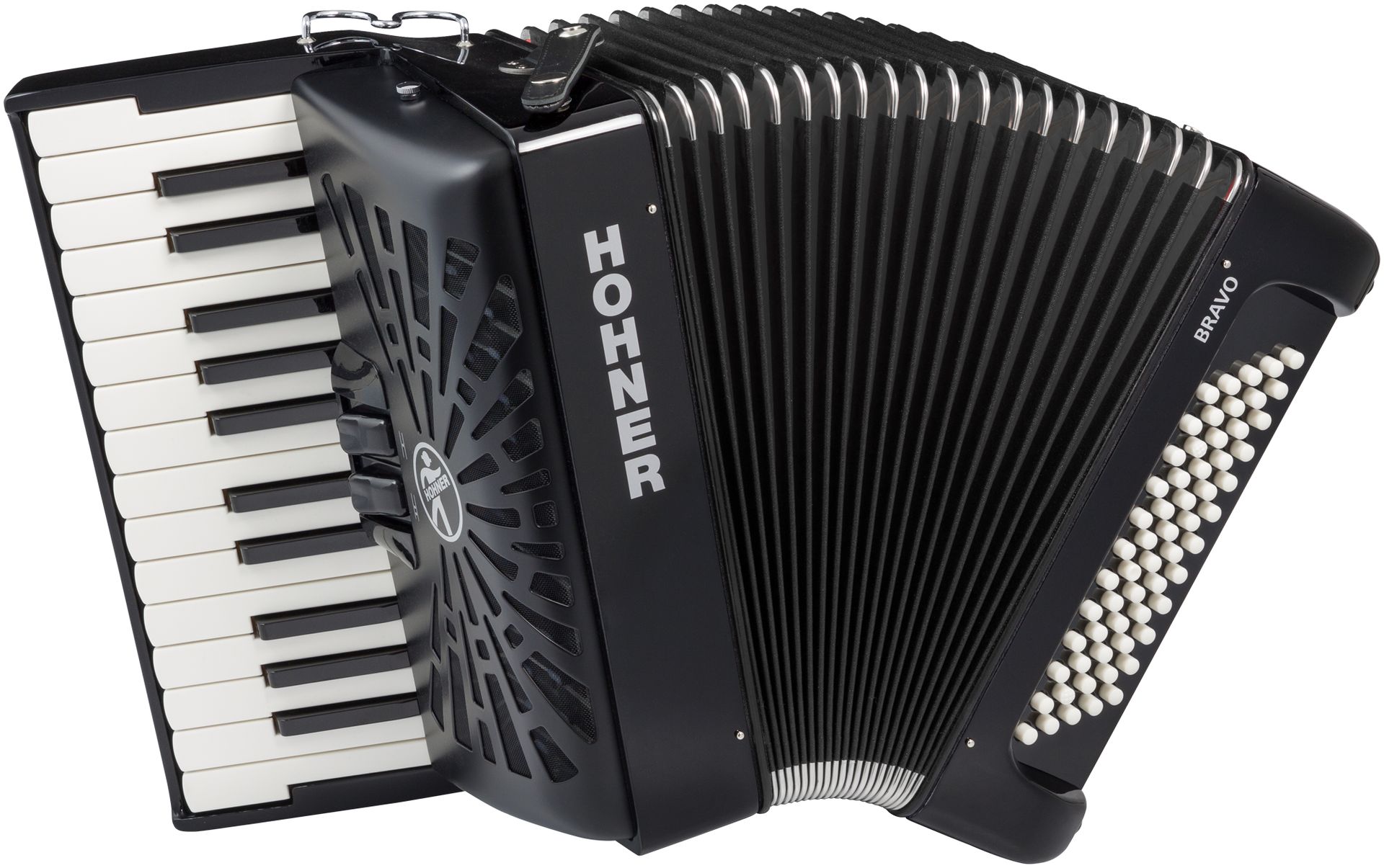Hohner Bravo II 60 - schwarz HOA16960 60 Bässe, neues Verdeck, silent Key