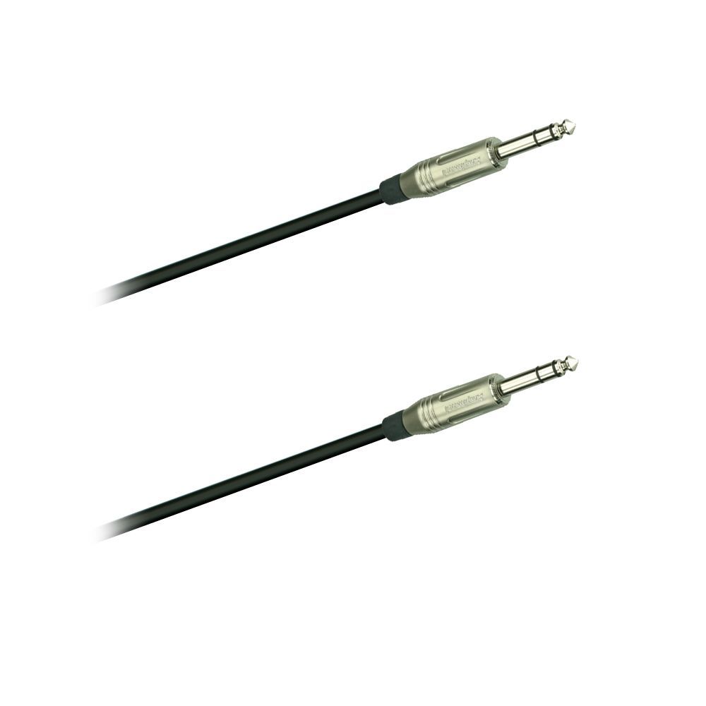 Audiokabel 6,3mm Klinke/Klinke, Stereo, 5 Meter, schwarz_00053512_