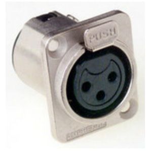 Amphenol AC3FDZ, XLR Einbaubuchse, female 