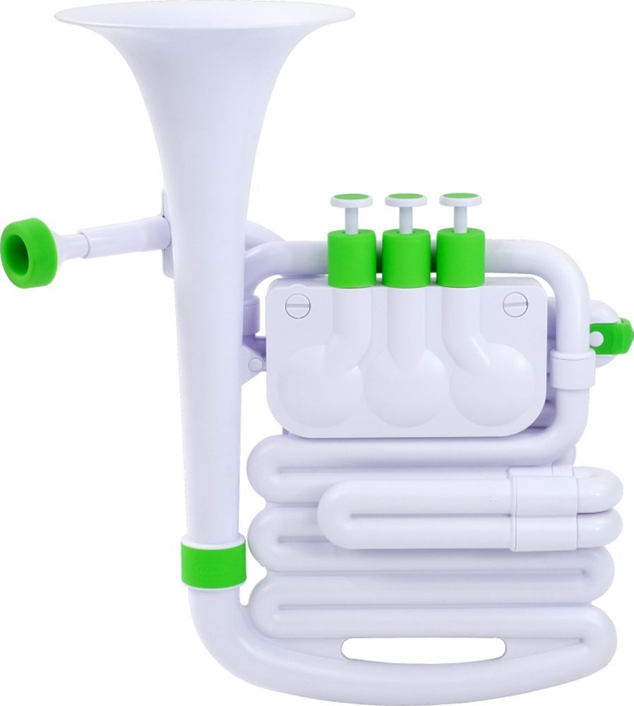 NUVO J Horn, Kinder Euphonium weiß-grün, für Kinder ab 4 Jahren,