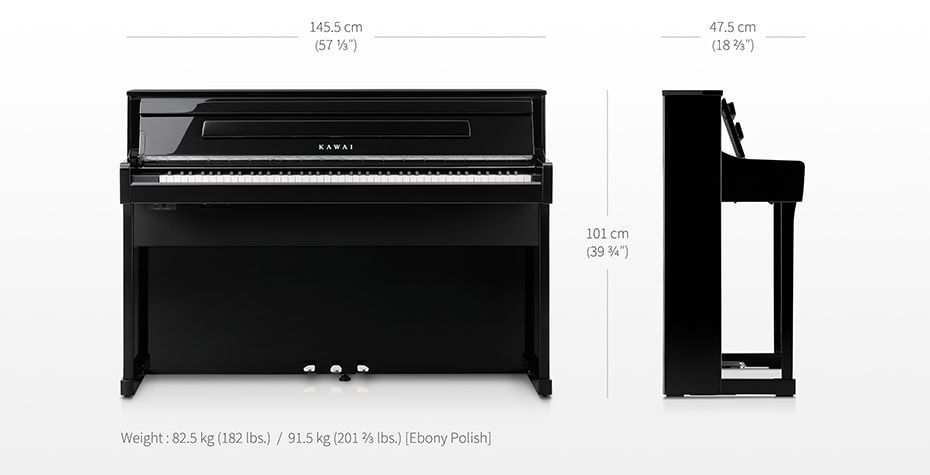 KAWAI CA-901R Digitalpiano Rosenholz matt, neue Grand Feel III Mechanik, CA901-R_00051687_